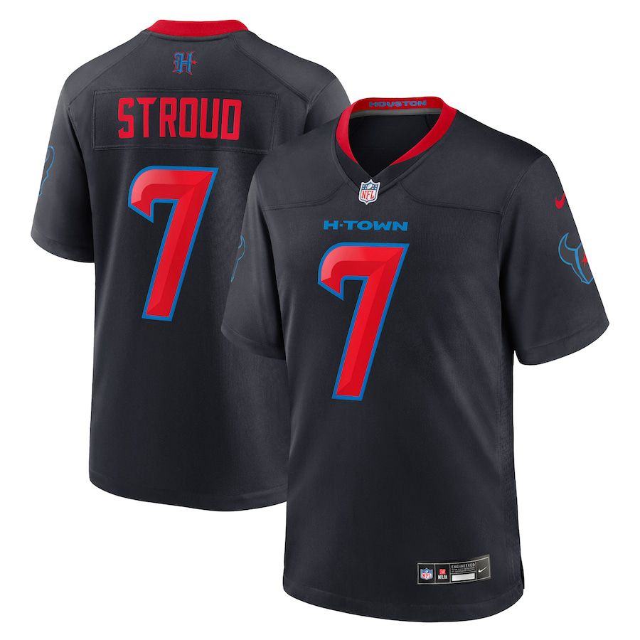 Men Houston Texans #7 C.J. Stroud Nike Navy 2nd Alternate Game NFL Jersey